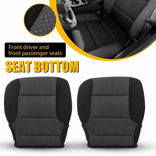 For 2014-2019 Chevy Silverado Front Driver Passenger Bottom Seat Cover Cloth EAW - Picture 17 of 20