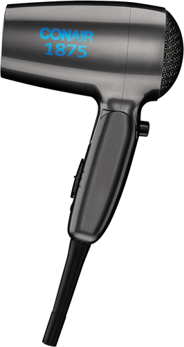 Travel Hair Dryer with Dual Voltage, 1875W Compact Hair Dryer with Folding Handl - Picture 2 of 12