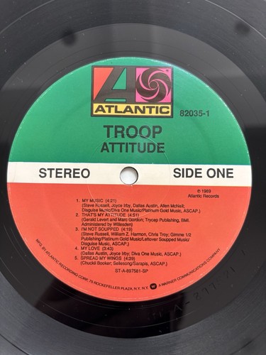 Troop Attitude LP Atlantic 82035-1 US 1989 R&B New Jack Swing VG+ - Picture 3 of 4