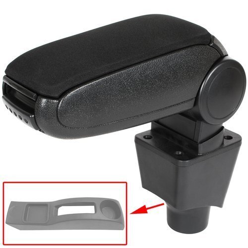 BRACCIOLO + SET DI MONTAGGIO TESSUTO NERO PER DACIA SANDERO LOGAN I FL LOGAN MCV - Imagen 1 de 2