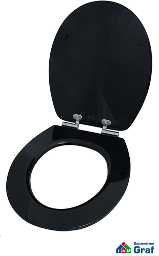 CORNAT WC-Sitz Toilettensitz Art of Acryl PIANO BLACK Absenkautomatik #82500001 - Bild 5 von 6