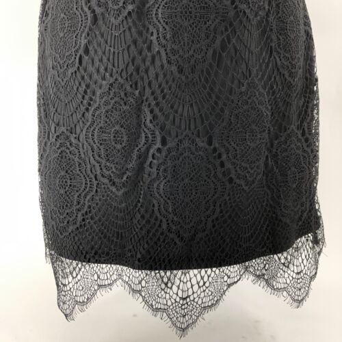 Black Spiderweb Lace Mini Dress Sz 4 Witch Halloween Party Costume Whimsey Goth - Picture 5 of 11