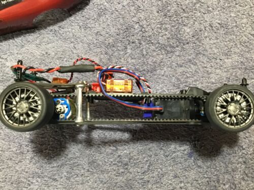 HPI Micro RS4 carbon fiber chassis and rare aluminum parts blue - Picture 13 of 17