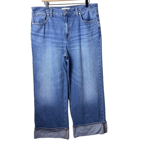 Madewell Superwide-Leg Jeans in Fannin Wash Cuffed Damen Gr. 32 Artikel NQ160 - Bild 1 von 15