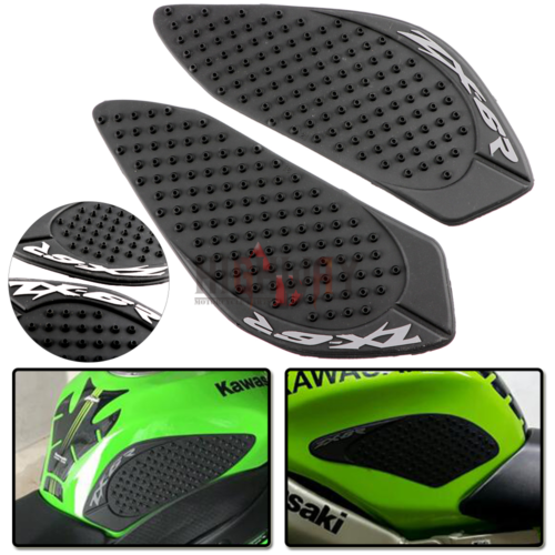 Tank Traction Pad Side Gas Knee Grip Protector Kit For Kawasaki ZX6R ZX636 05-06 - Afbeelding 1 van 5