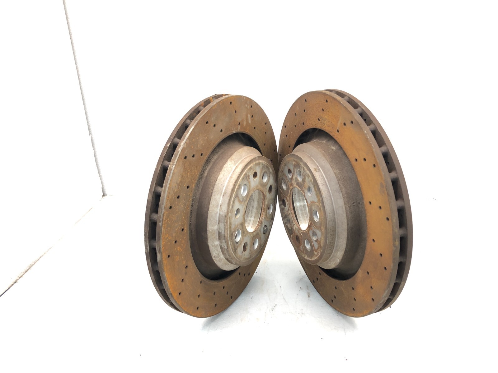 2014-2024 MASERATI GHIBLI S QUATTROPORTE REAR BRAKE DISC ROTOR SET X2 OEM