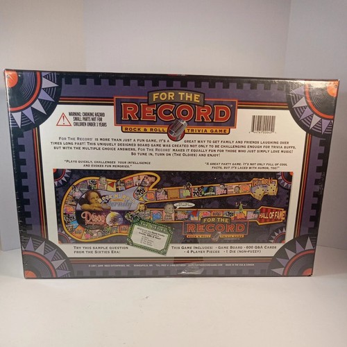 For The Record, 50’s 60’s & 70’s Edition Board Game 1997 REED Enterprises NIB - Picture 2 of 2