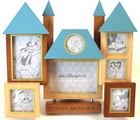 Walt Disney World Castle Memories Picture Frame New 7 Openings Wooden