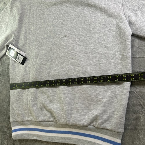 Felpa con cappuccio NFL Houston Oilers grigia ricamata taglia media vendita al dettaglio $85 nuova con etichette - Foto 7 di 8
