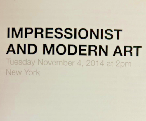 BONHAMS IMPRESSIONIST & MODERN ART NEW YORK 04. November 2014 KATALOG - Bild 3 von 3