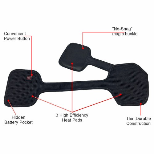 Riscaldatore cappotto 3 zone giacca intelligente riscaldatore controllo temperatura vestiti dispositivo di calore - Foto 6 di 10