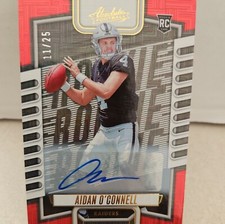 Aidan O'Connell 2023 Panini Absolute - Red Mojo Auto #138 Las Vegas Raiders