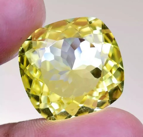 Cojín AAA Natural Ceilán Amarillo 23 Ct Zafiro Suelto Certificado Piedras Preciosas AG - Imagen 3 de 4