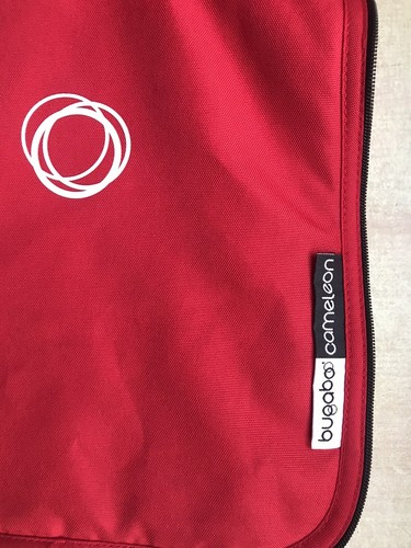 BUGABOO CAMALEON 1 2 3 CARROZZINA GREMBIULE DA TRASPORTO COPERTURA SU MISURA TESSUTO TELA ROSSA - Foto 2 di 4