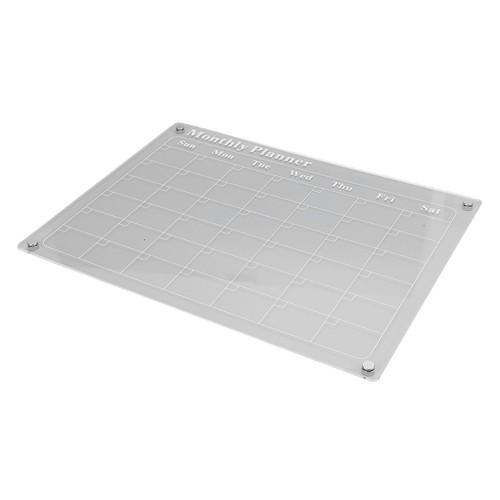 15.7 x 11.8in Acrylic Dry Erase Board Calendar Month Calendar Planner Board - Picture 7 of 12