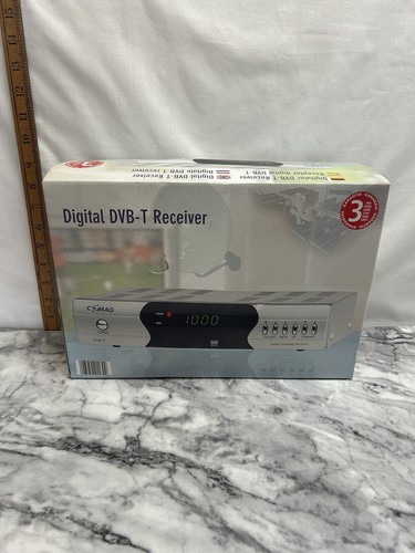 Comag Digital Satelliten Reciever Silber DVB-T New Old Stock Kostenloser Versand