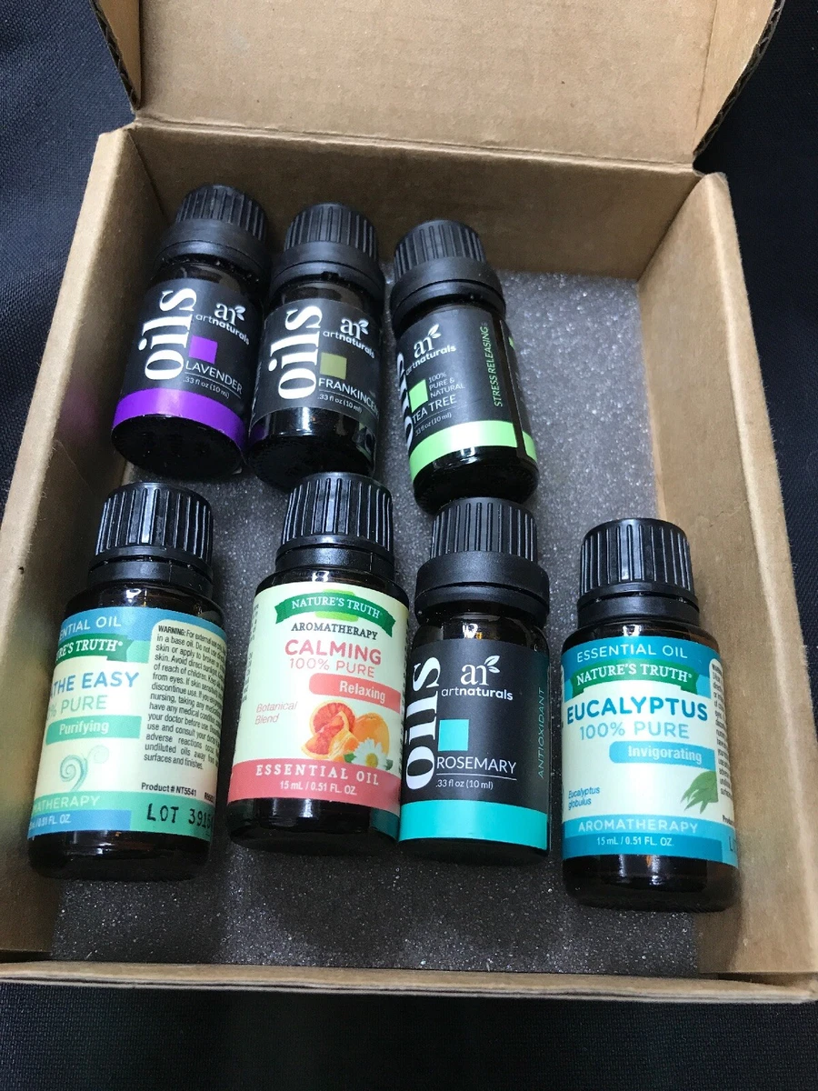 ART NATURALS ARTISAN OIL SET 7 ESSENTIAL OILS PURE & NATURAL 0.33