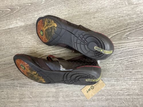 J-41 Mary Jane Womens Size 9.5 M Vegan Brown Cypress Leather Shoes Flats J41 - Picture 9 of 9