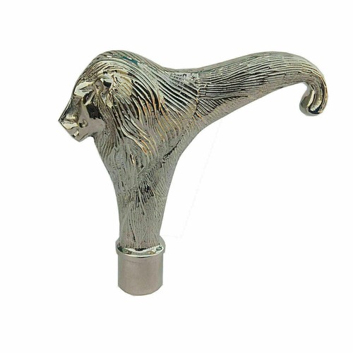 Antique Silver Brass Lion Head Handle New Handmade Stylish Gift Item Decorative - Picture 1 of 8