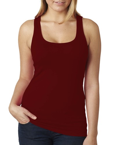 Womens Sleeveless Muscle Vest Top Ladies Scoop Neck jersey Racer Back Tank Tee - Picture 132 of 195