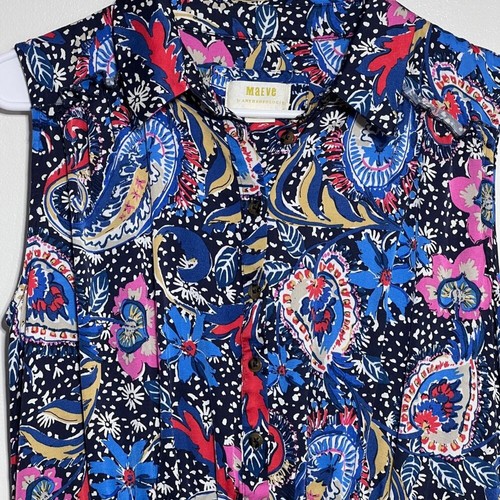 Maxi Vestido Maeve By Anthropologie Caprichoso Estampado Paisley Para Mujer Talla 6P - Imagen 5 de 9