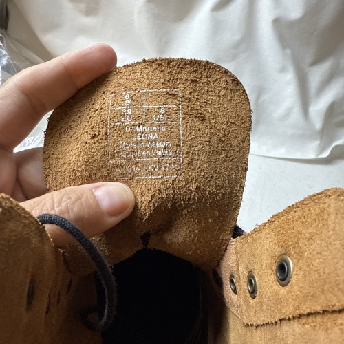 Dr. Doc Martens Leona Damen-Lederstiefel mit Absatz braun Butterscotch Größe 8 neu - Bild 9 von 9