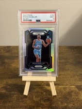 🔥2023-24 Prizm #152 Brandon Miller SILVER PRIZM ROOKIE RC PSA 9 MINT Hornets🔥