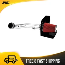 Cold Air Intake Kit + Red Filter w/ Heat Shield For 10-11 Chevy Silverado 1500