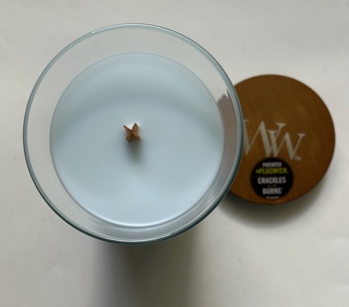 YANKEE CANDLE WOODWICK MAGNOLIA BIRCH 21,5 oz LGE HOURGLASS CANDLE VHTF - Bild 3 von 3
