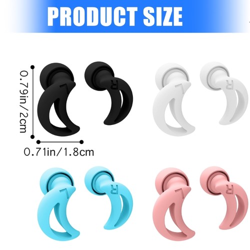 Silicone Earplugs Noise Sensitivity Provides Comfort Silence for Sleep and Study - Bild 8 von 12