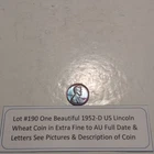 Lot #190 One Beautiful 1952-D Lincoln Wheat EF-AU Full Date-Letters See Pictures