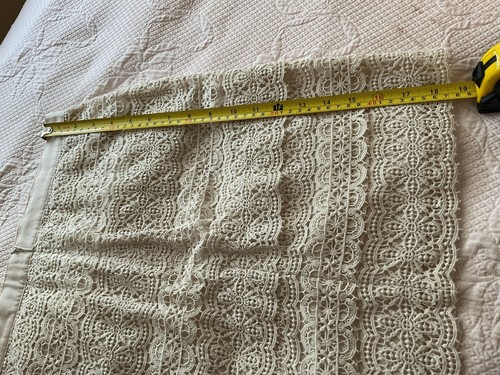 Club Monaco Crochet Lace Mini Skirt Lined Ivory Cotton Boho Hippie Size 8 - Picture 11 of 13