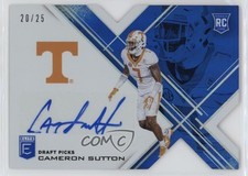 2017 Elite Draft Picks Status Blue Die-Cut /25 Cameron Sutton Rookie Auto RC