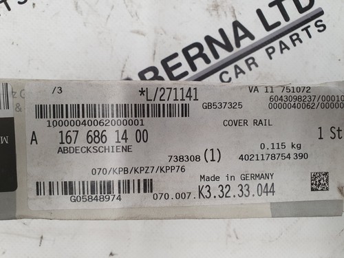 Genuine Mercedes GLE W167 2019-2025 Rear Left Side Door Chrome Step Cover Trim - Picture 5 of 7