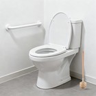  2pcs Toilet Brush with Wooden Handle: 18" Long Handle Toilet Brush/Scrubber -