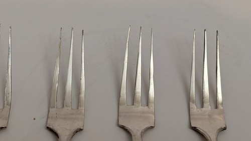 6er Set Silber Demitasse Gabel Set - Chinesisch - Bild 13 von 22