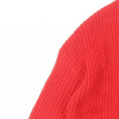 Brave Soul Women's Red Open Front Cardigan S Open Knit Casual - Picture 6 of 12