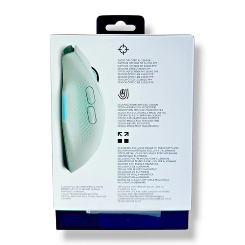 Alienware Wireless Gaming Mouse AW620M Dell 0PM03 (Lunar White) - Picture 2 of 2