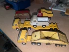 Vintage Small Lot Of Tonka Pressed Steel  Pickup Van Semi Tractor Hauler Pickup