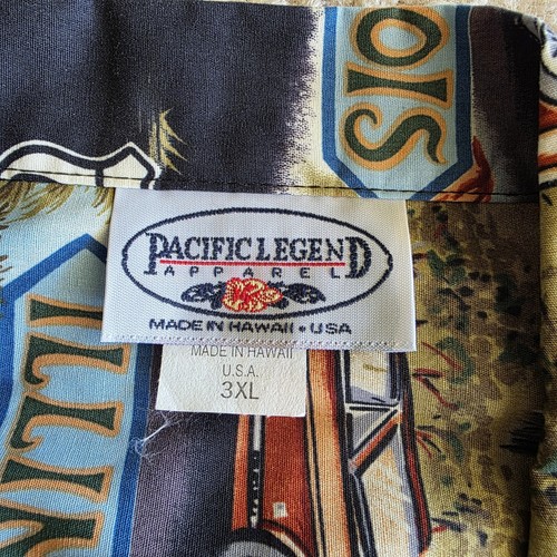Pacific Legend Apparel Camisa Hawaiana Para Hombres 3XL Ruta 66 Coches Clásicos Lugares de interés - Imagen 9 de 14
