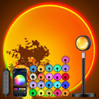 Sunset Lamp Projector with APP and Button Control, Multicolor Changing Projectio