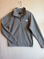 The North Face Men's Textured Cap Rock 1/4-Zip Fleece Pullover - Grey