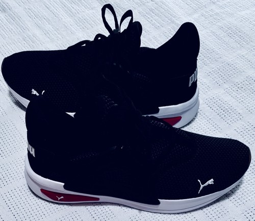 Taglia 14 - Sneakers PUMA da uomo in rete nere morbide comode ottimali - Foto 3 di 10