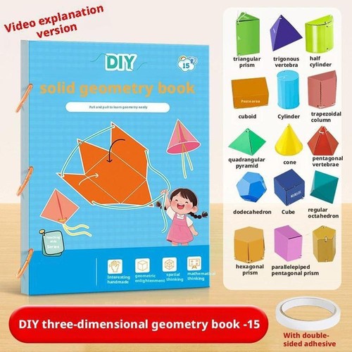 Koyoata Pull String 3D Geometry Learning Book - Boutiquefortun 9/12/15 M5F8 W7O6 - Picture 4 of 19
