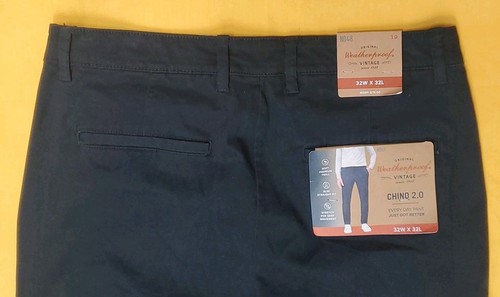 Wetterfeste Vintage Chino 2.0 Slim Straight Stretch 457 Dark Sapphire 32x32 Neu mit Etikett - Bild 9 von 11