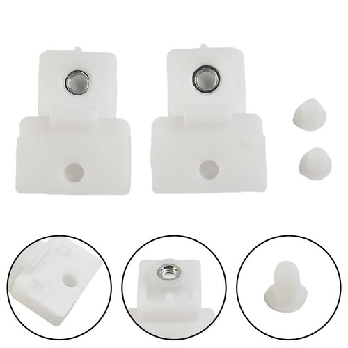 Useful Glass Track Clip Replacement Accessories Plastic White Fittings - Picture 3 of 12