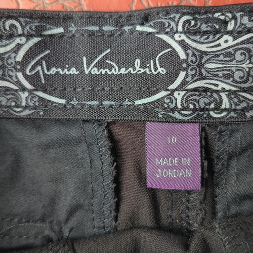 Gloria Vanderbilt NWT 10 Capri Cropped Pants Mona Black High Waist Stretch - Picture 14 of 16