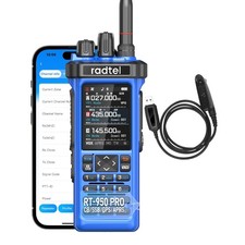 Radtel RT-950 PRO Ham Radio GPS/APRS, 10W Walkie Talkie Long Range Two Way Radio