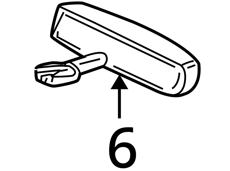 2002-2004 Honda Cr-v Interior Rear View Mirror Oem FA47X - Image 3 of 3