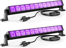 2PCS 40W LED Black Light Bar, Lights for Glow Party, Blacklight 
